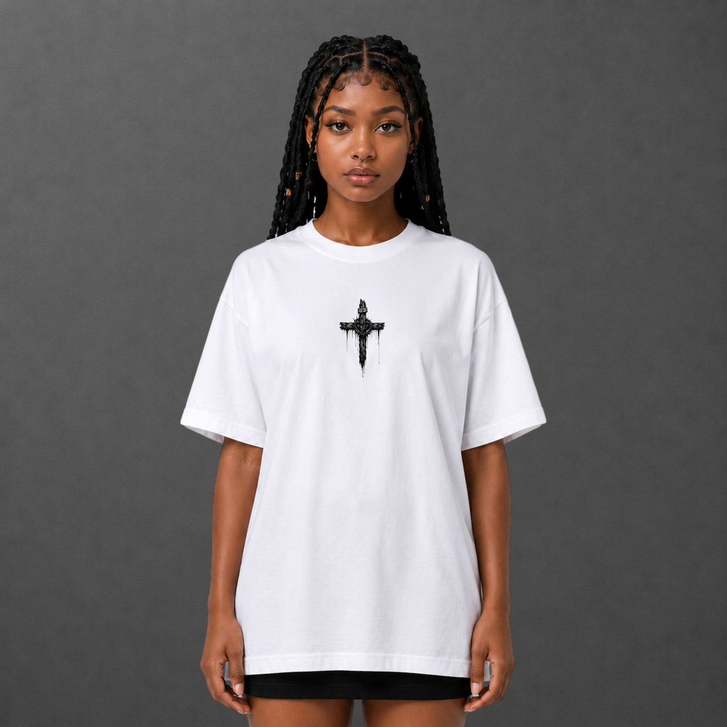 Camiseta Oversized Jesus Crucificado