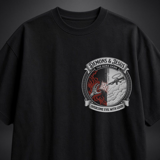 Camiseta Oversized Demon And Jesus