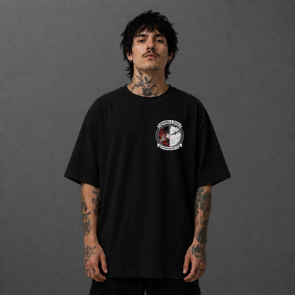 Camiseta Oversized Demon And Jesus