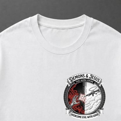 Camiseta Oversized Demon And Jesus