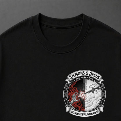 Camiseta Oversized Demon And Jesus