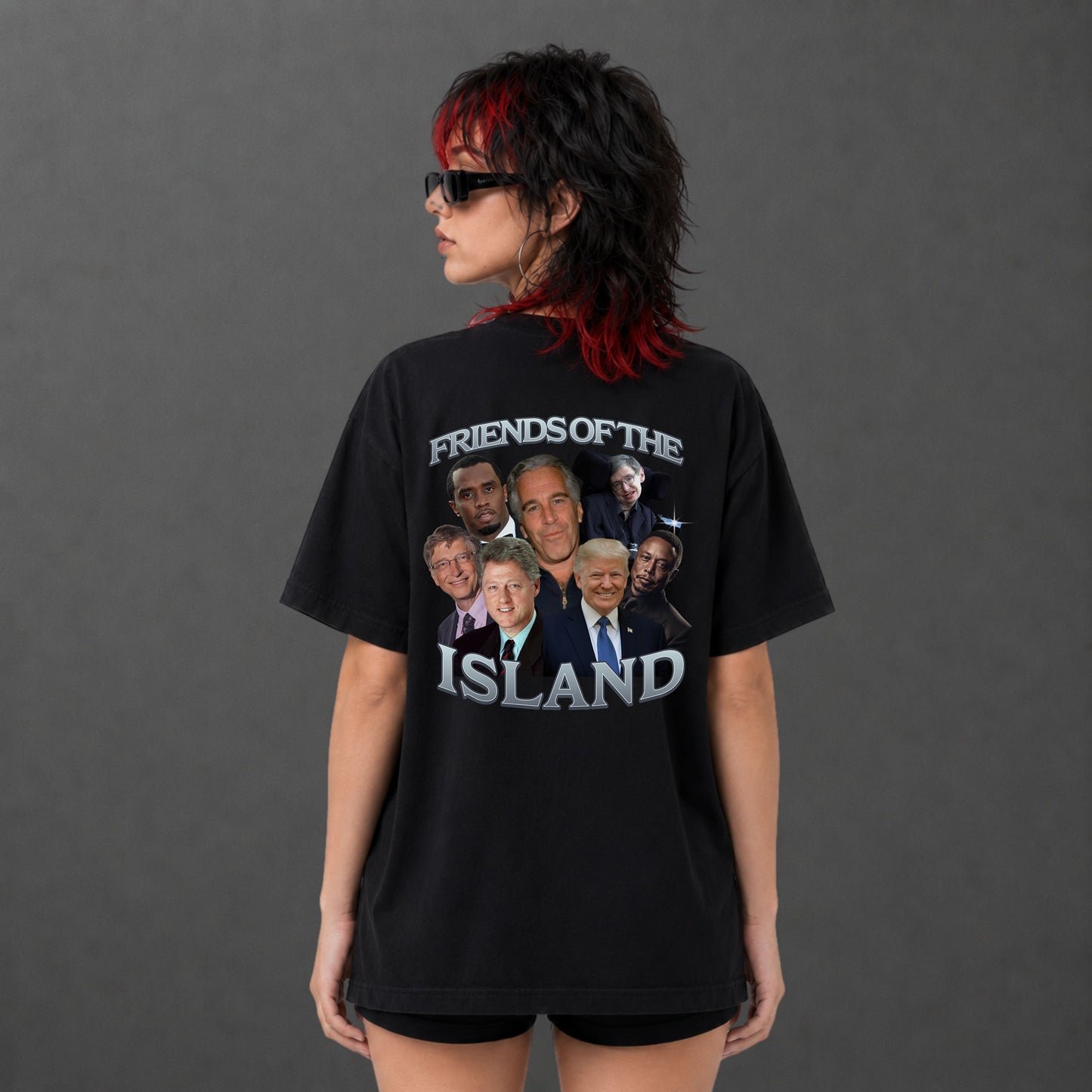 Camiseta Oversized Jeffrey Epstein