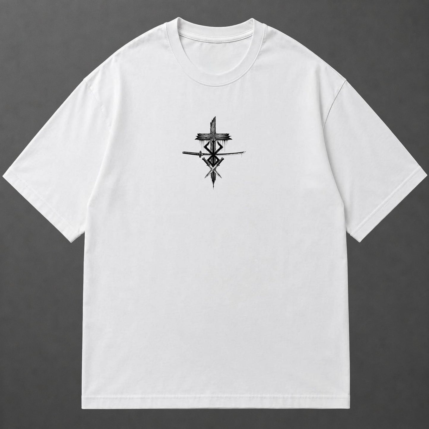 Camiseta Oversized Jesus Entre Guerreiros