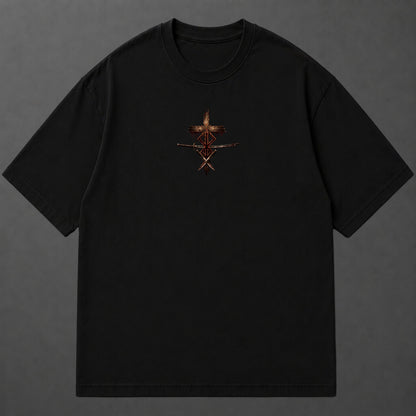 Camiseta Oversized Jesus Entre Guerreiros