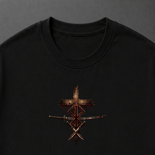 Camiseta Oversized Jesus Entre Guerreiros