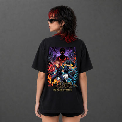 Camiseta Oversized Jujutsu Kaisen