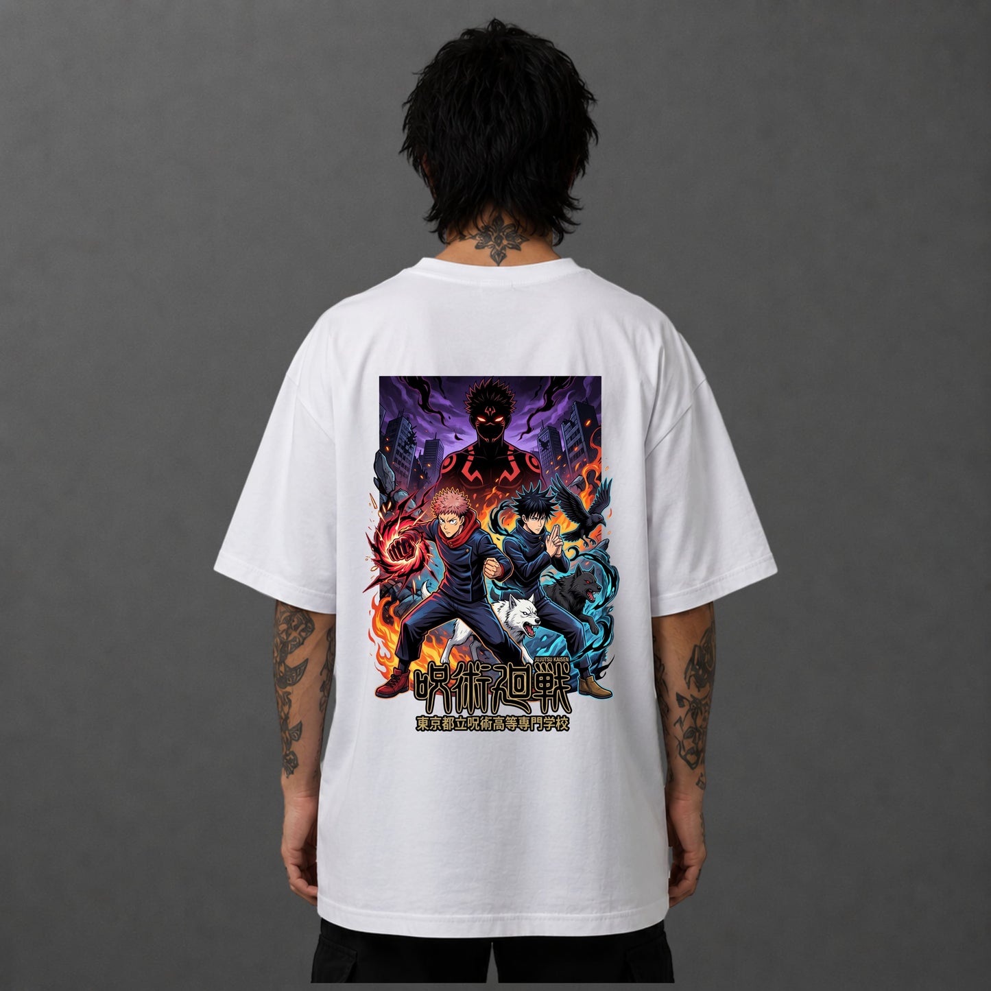 Camiseta Oversized Jujutsu Kaisen
