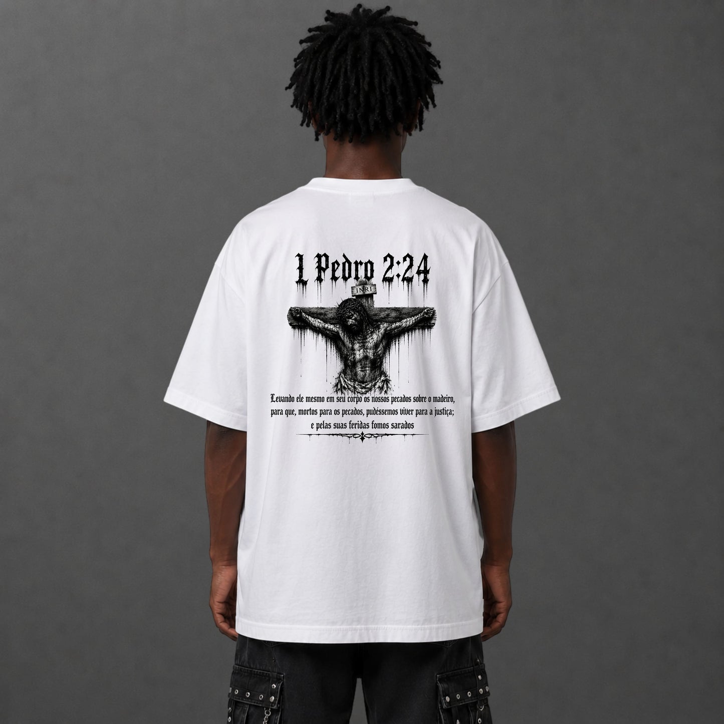 Camiseta Oversized Jesus Crucificado