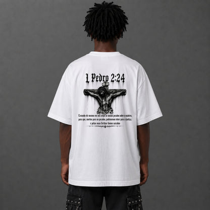 Camiseta Oversized Jesus Crucificado