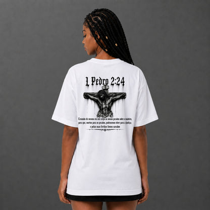 Camiseta Oversized Jesus Crucificado