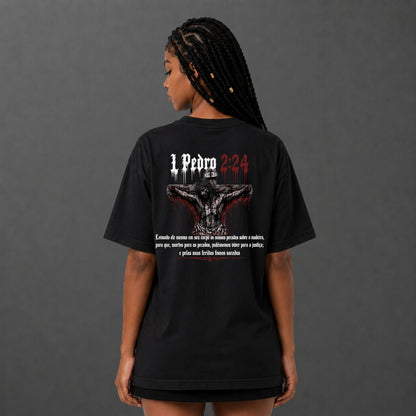 Camiseta Oversized Jesus Crucificado