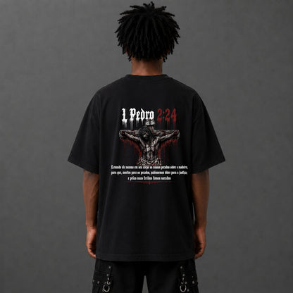 Camiseta Oversized Jesus Crucificado
