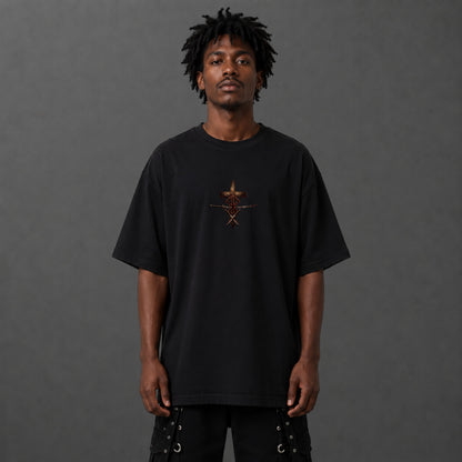 Camiseta Oversized Jesus Entre Guerreiros