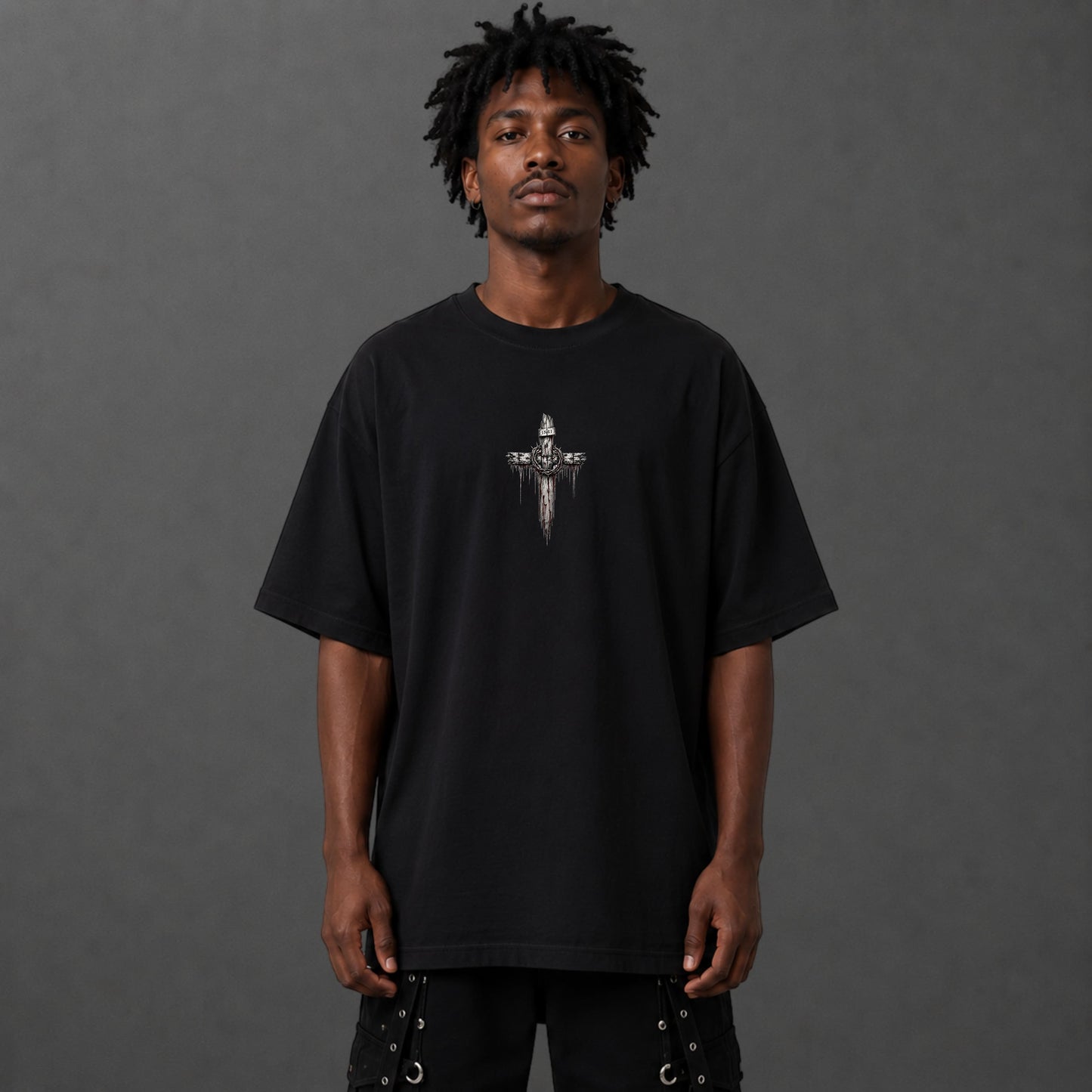 Camiseta Oversized Jesus Crucificado