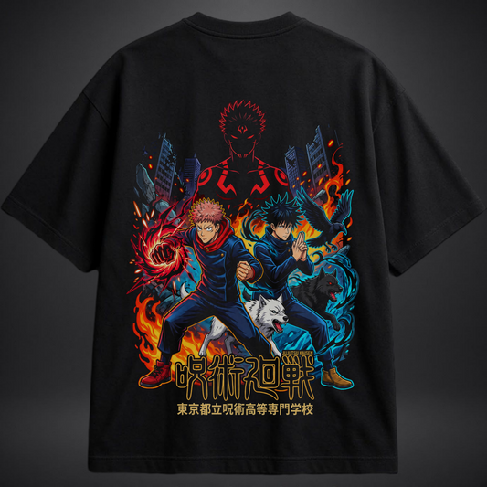Camiseta Oversized Jujutsu Kaisen